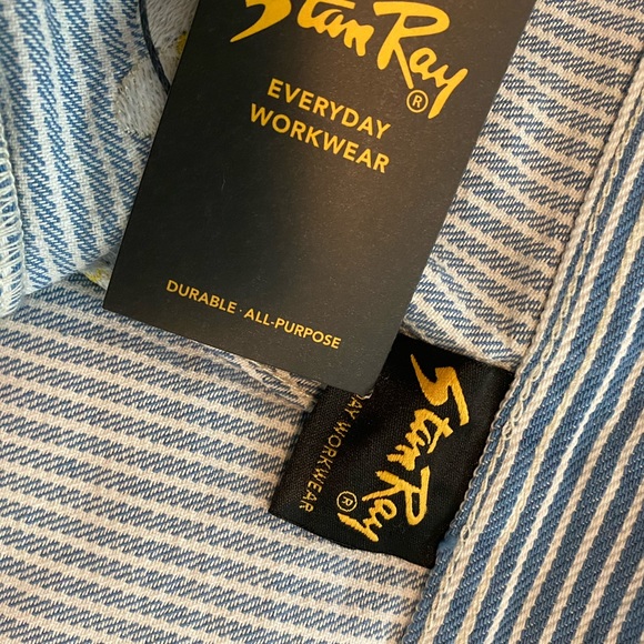 🌼🤍NWT STAN RAY Mens Daisy embroidered Hickory Painter Pants 38X32 SOLDOUT!🤍🌼 - Picture 10 of 11